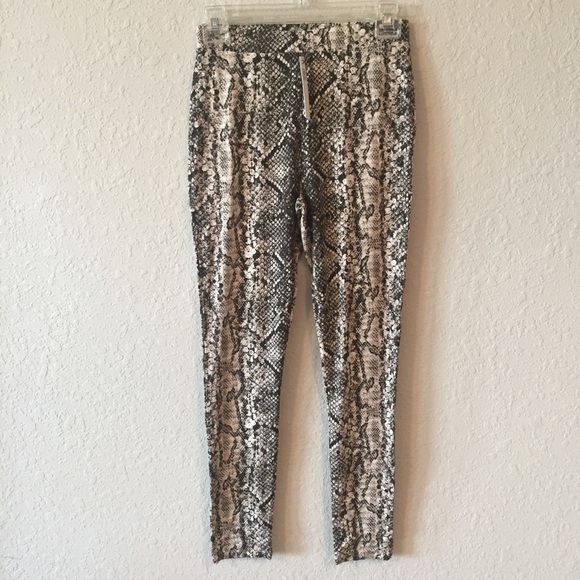 NWT ASOS Snakeskin Leggings - Picture 1 of 5